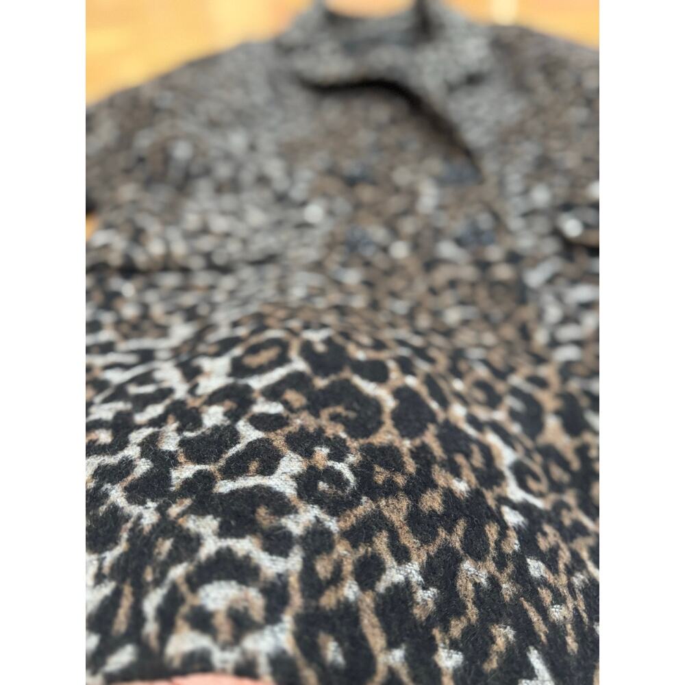 COACH Classic Wool Blend Cocoon Coat Double Breasted Oversized 3/4 Sleeve XS - Picture 11 of 16
